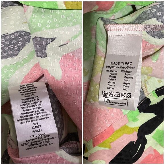 Printed Dolman Sleeve Peasant Top - Picture 13 of 13